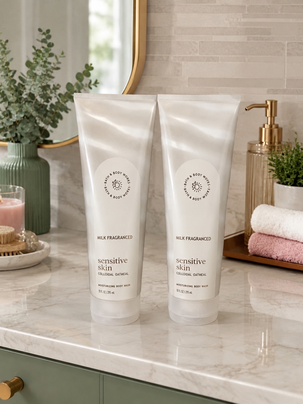 Bath & Body Works Sensitive Skin Moisturizing Body Wash Duo